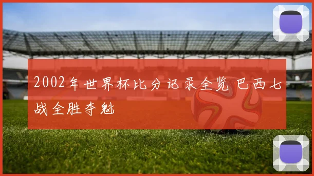 2002年世界杯比分记录全览 巴西七战全胜夺魁